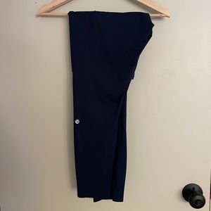 Fast & free brushed fabric high rise tight 28” navy leggings size 12